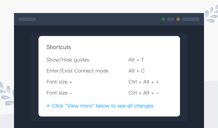 Reassign part df the shortcut keys