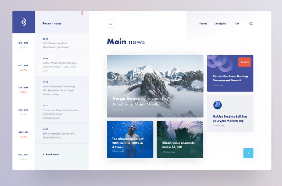 Design Concept for News Website