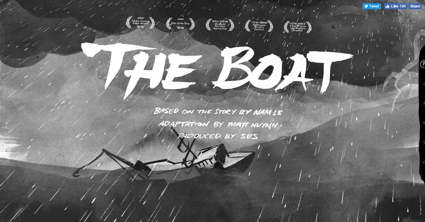 The-boat-interactive-storytelling-website-example-image