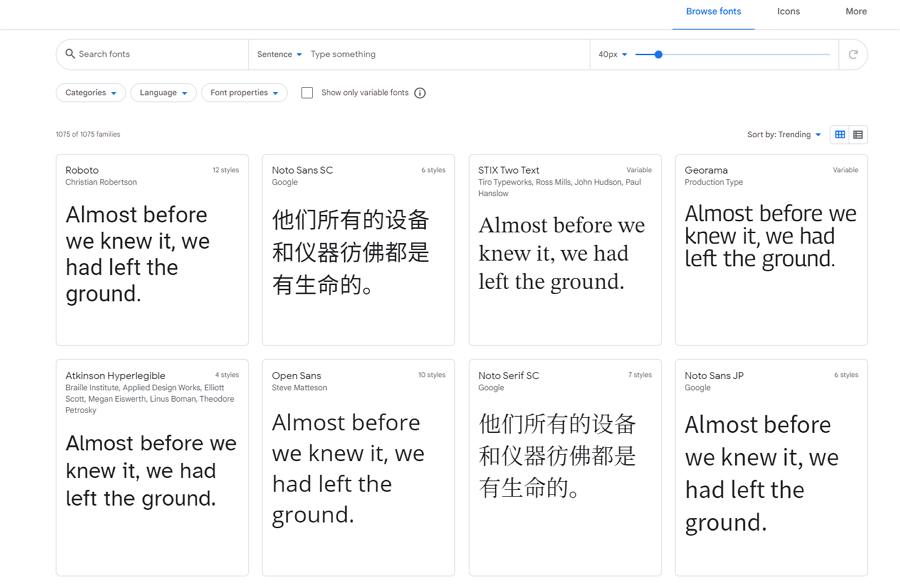 Google Fonts