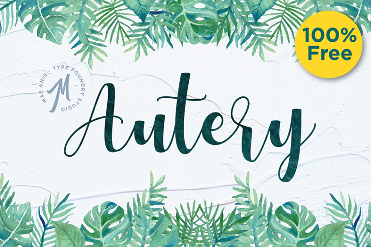 Autery Script Font