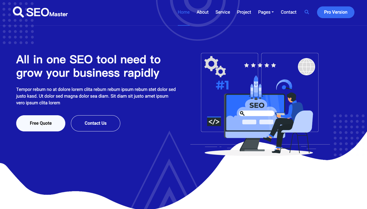 SEO Master – SEO Agency Website Template